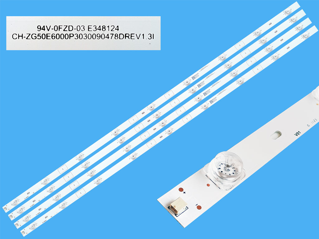 LED podsvit 945mm sada 50" celkem 4 pásky / LED Backlight CH-ZG50E6000P3030090478DREV1.3
