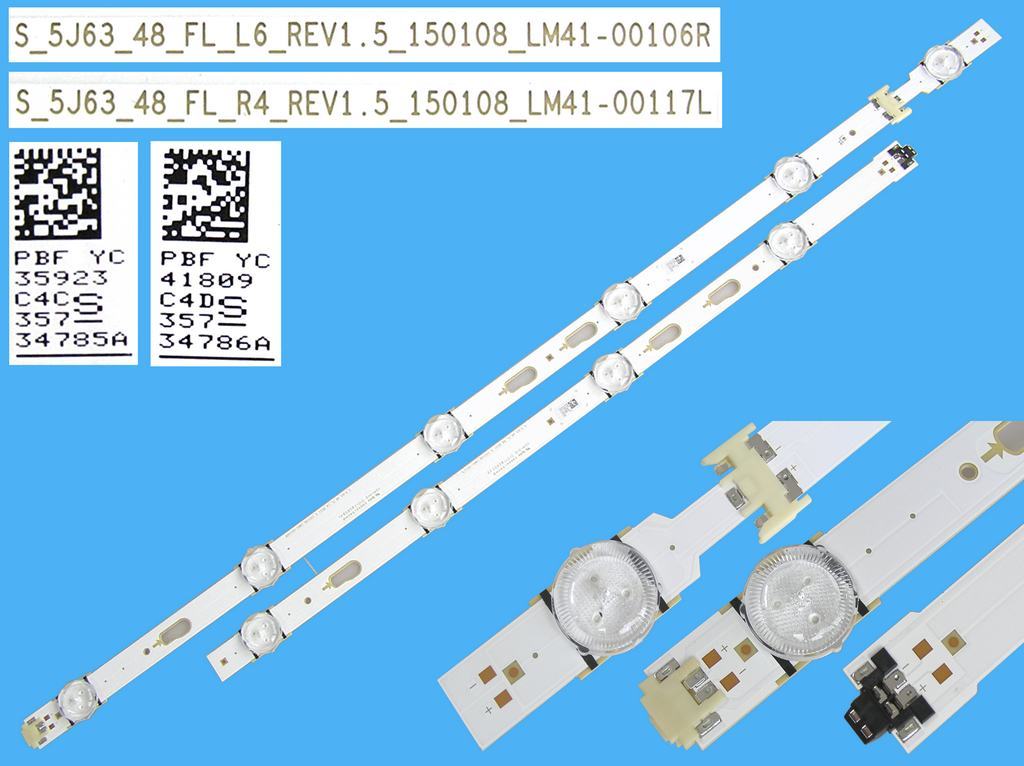 LED podsvit 975mm sada SAMSUNG BN96-34785A + BN96-34786A / LED Backlight 975mm - 10 D-LED LM41-00106R + LM41-00117L