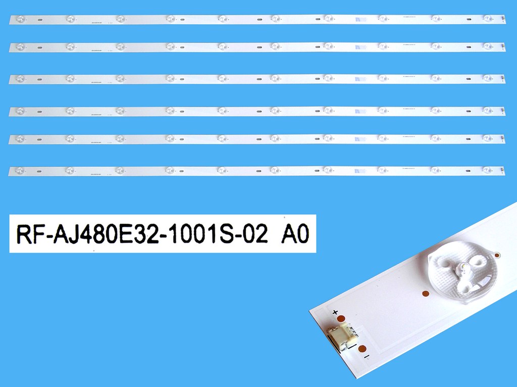 LED podsvit 975mm sada Sharp celkem 6 kusů / DLED Backlight 10 D-LED, RF-AJ480E32-1001S-02 A0