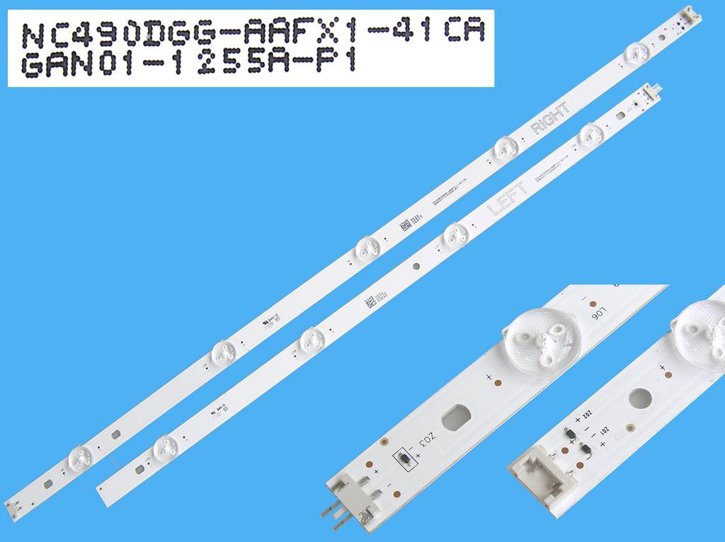 LED podsvit 995mm, 9LED sada LG GAN01-1255A + GAN01-1256A / D-LED Backlight 995mm - 9 D-LED