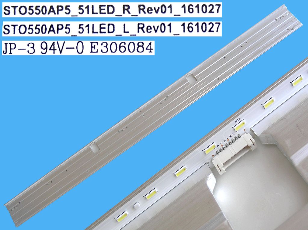 LED podsvit EDGE 1202mm / LED Backlight edge 1202mm - 102 LED STO550AP5_51LED_R + STO550AP5_51LED_L / 161027