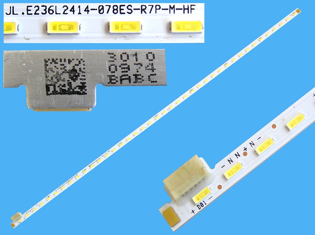 LED podsvit EDGE 300mm / LED Backlight edge 300mm - 40 LED 30100974, 30101401 / JL.E236L2414-078ES-R7P-M-HF