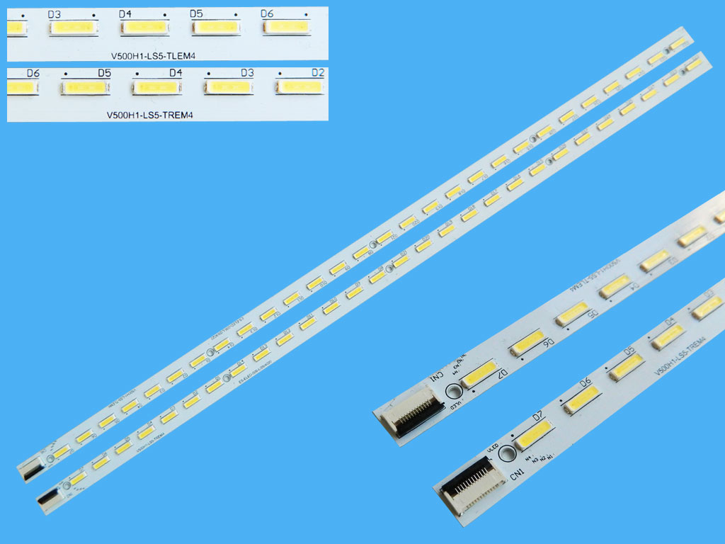 LED podsvit EDGE 315mm sada Samsung 2 x V500HJ1-LE1 / LED Backlight edge 630mm - 28 LED V500HJ1-LS5-TLEM4 + 28 LED V500HJ1-LS5-TREM4