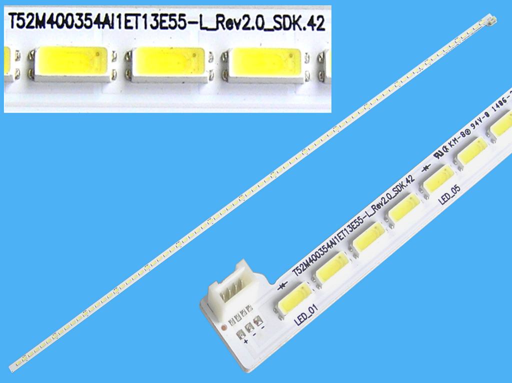 LED podsvit EDGE 508mm / LED Backlight edge 510mm - 76 LED 4C-LB4076-PF1L / T52M400354AI1ET13E55-L_Rev2.0_SDK.4