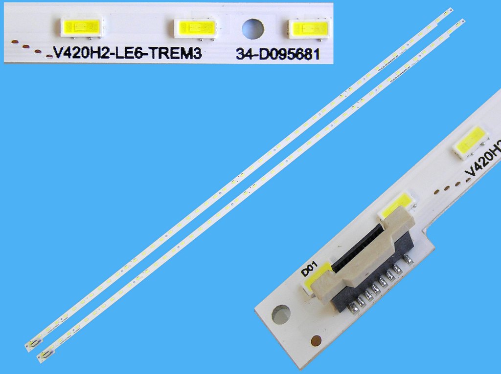 LED podsvit EDGE 525mm sada Panasonic celkem 2 kusy / LED Backlight edge 525mm 2x48 LED V420H2-LE6-TREM3 34-D095681