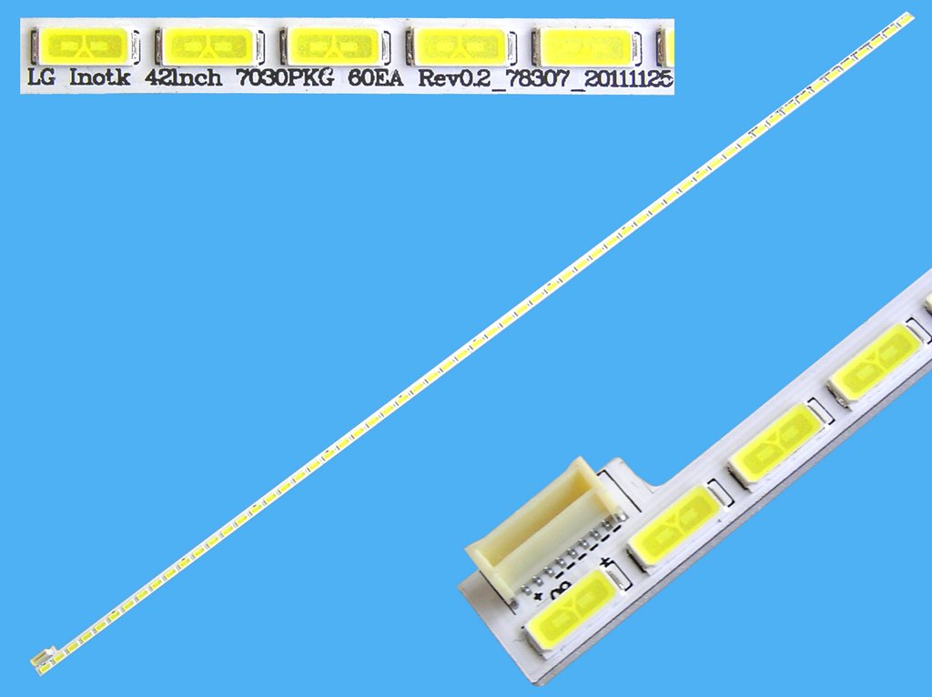 LED podsvit EDGE 528mm / LED Backlight edge 528mm - 60 LED 6920L-0001C / Innotek 42Inch 7030PKG 60EA Rev0.2_78307