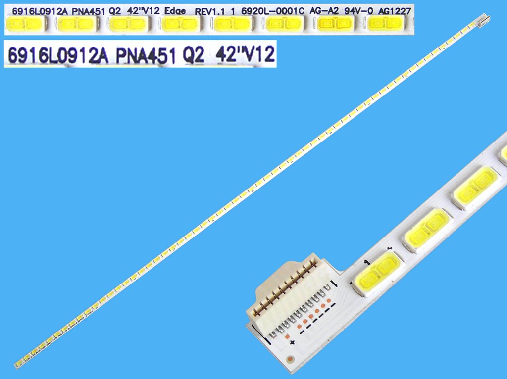 LED podsvit EDGE 532mm / LED Backlight edge 532mm - 60 LED  6920L-0001C / 42"V12 Edge AG1227 / 6916L0912A