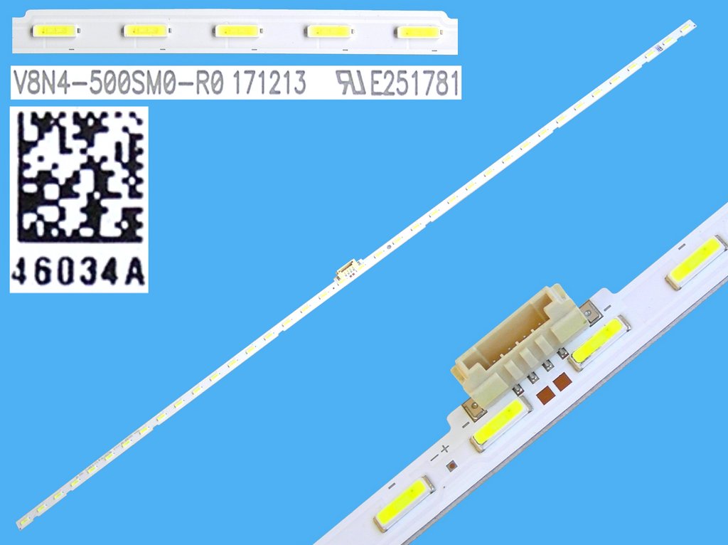 LED podsvit EDGE 540mm / LED Backlight edge 540mm - 38 LED BN96-46034A / V8N4-500SM0-R0 171213