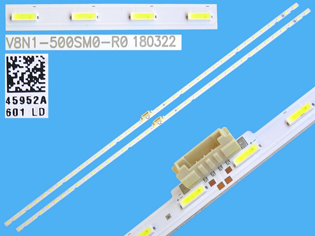 LED podsvit EDGE 540mm sada Samsung celkem 2 kusy/ LED Backlight edge 540mm - 76 LED  BN96-45952A -  LED7020 /  V8N1-500SM0-R0 180322