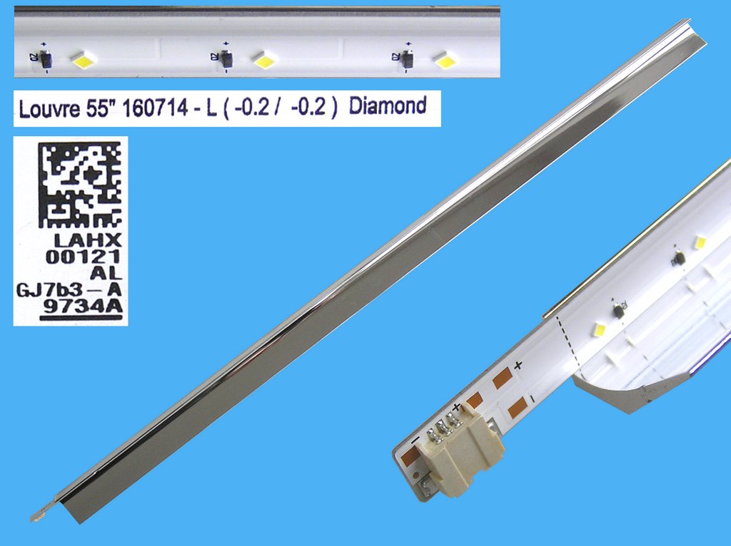LED podsvit EDGE 584mm / LED Backlight edge 584mm - 37 LED  BN96-39734A / Louvre 55" 9734A L-Type