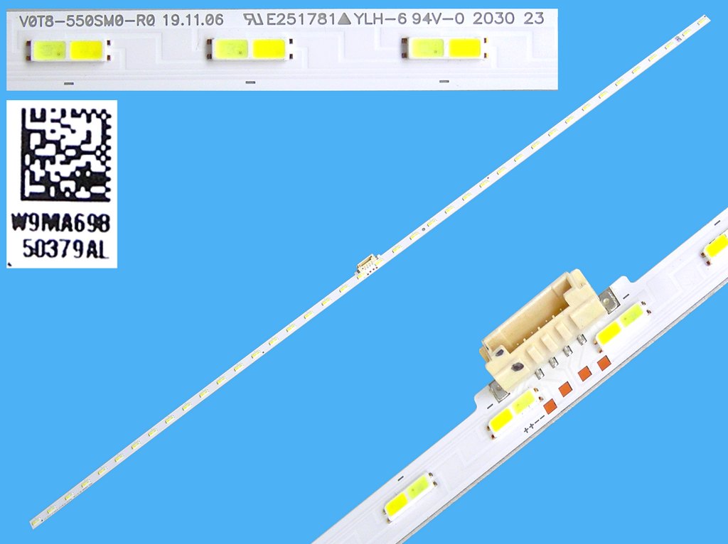 LED podsvit EDGE 597mm / LED Backlight edge 597mm - 40 LED  BN96-50379A /  V0T8-550SM0-R0 / BN9650379AL