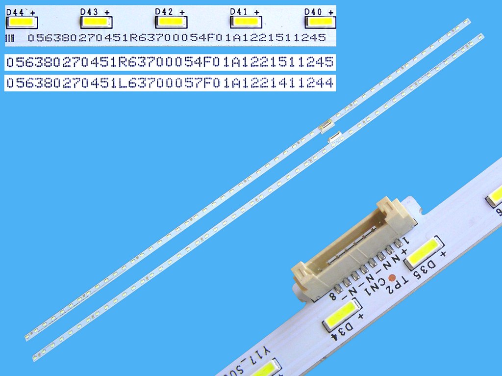 LED podsvit EDGE 600mm sada Sony 056380270451L + 056380270451R / LED Backlight EDGE 51 + 51LED 056380270451L63700057F01A1221411244 náhradní výrobce