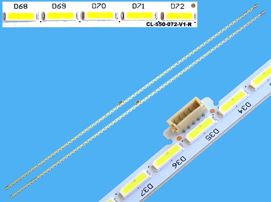 LED podsvit EDGE 604mm sada Philips CL-550-072-V1-L + CL-550-072-V1-R / LED Backlight 11800821-A0 + 11800822-A0 / 705TLB551800822A0