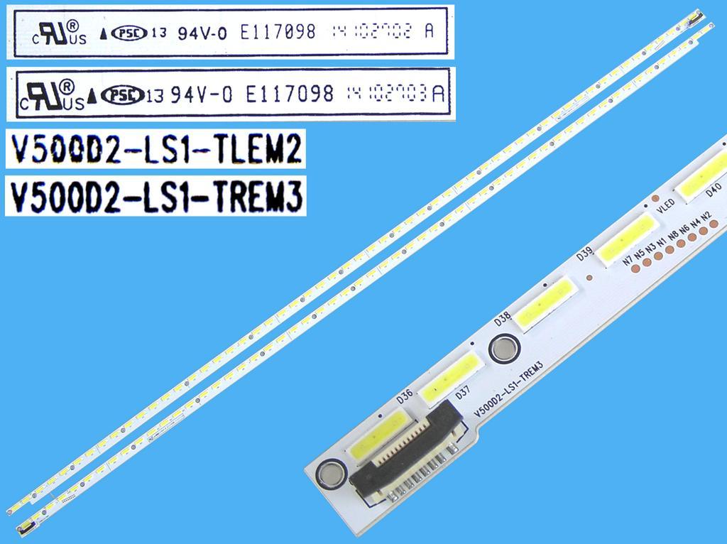 LED podsvit EDGE 620mm sada Sony V500D2-LS1-TLEM2 + V500D2-LS1-TREM3/ LED Backlight edge 620mm - 35LED 14102702+ 35LED 14102703