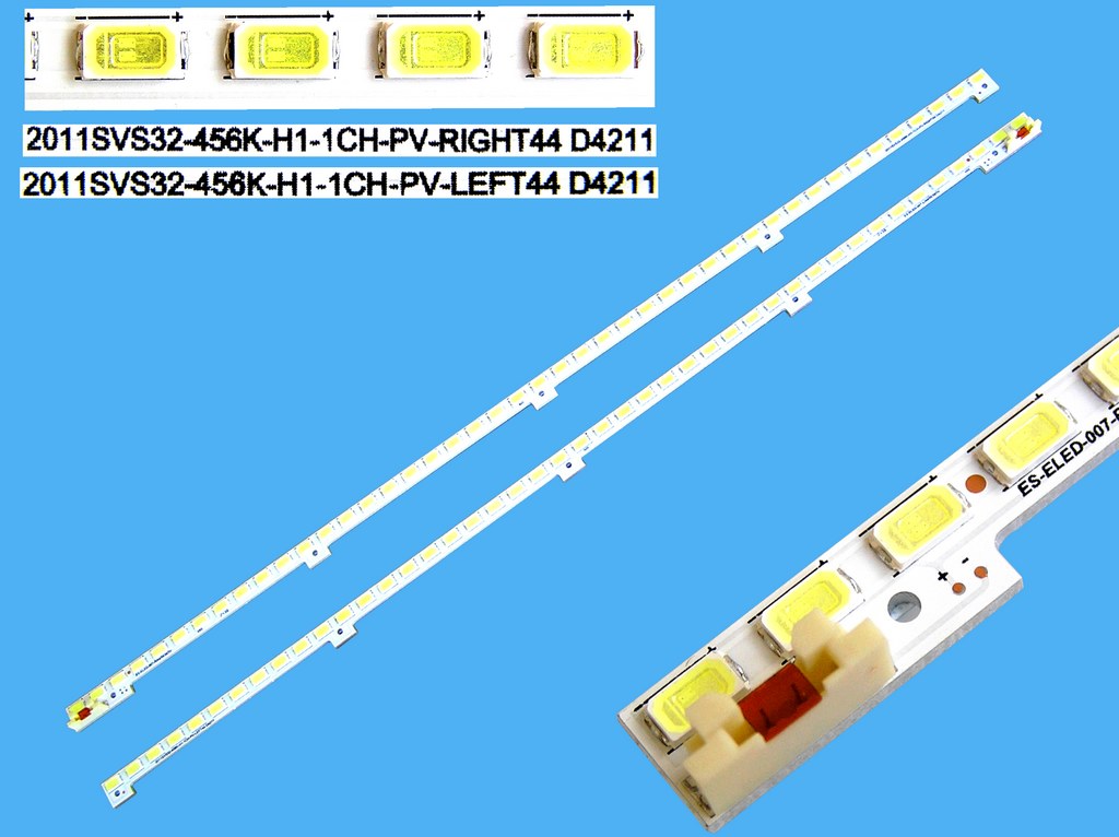 LED podsvit EDGE 696mm sada Samsung 32"/ LED Backlight edge 44 + 44 LED  2011SVS32-456K-H1-LEFT44-D4211 + 2011SVS32-456K-H1-RIGT44-D4211  / BN64-01634A + BN64-01635A