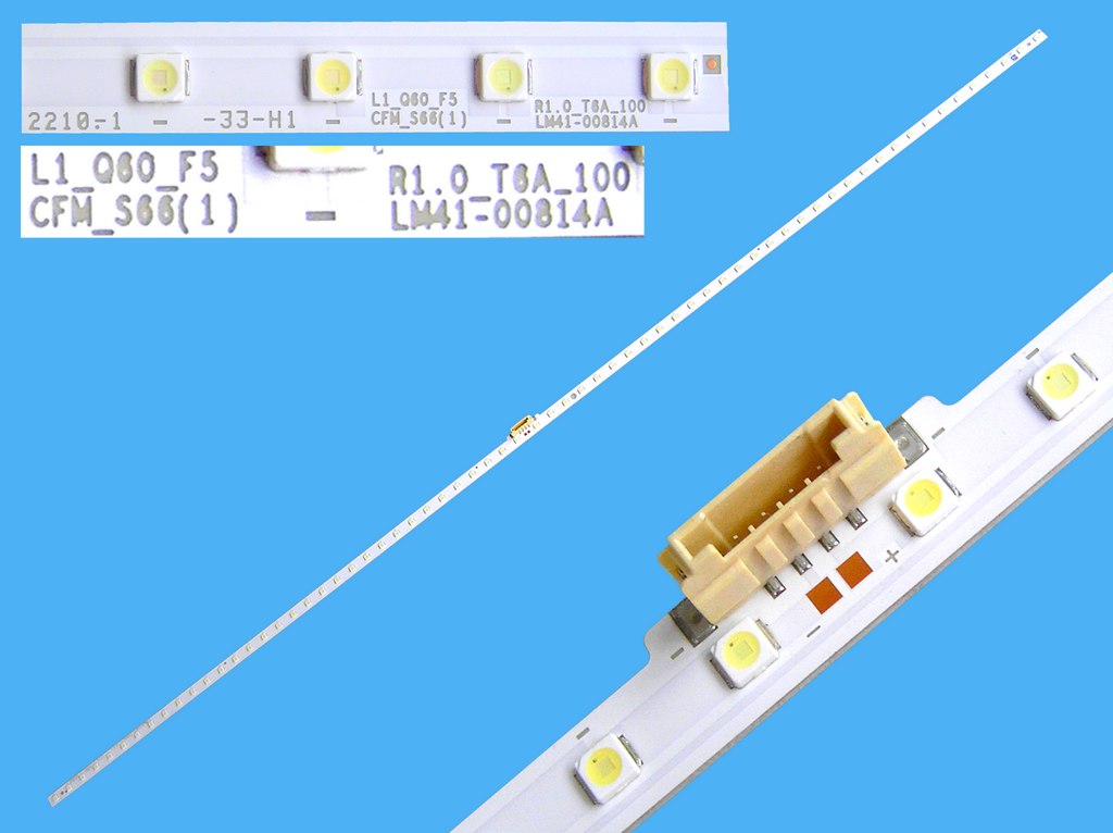LED podsvit EDGE 707mm / LED Backlight edge 707mm - 66 LED  BN96-48108A / LM41-00814A / L1_Q60_F5_CFM_S66(1)_R1.0_T6A_100