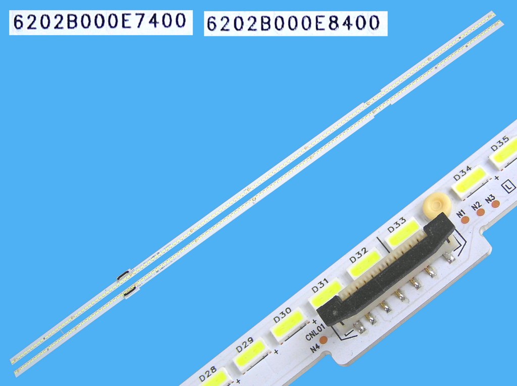 LED podsvit EDGE 708mm sada Panasonic 2 kusy / LED Backlight edge 708mm - 128 + 128 LED 6202B000E7400 + 6202B000E8400