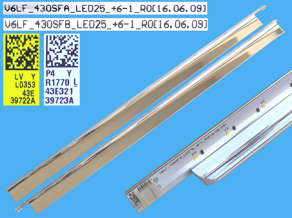 LED podsvit EDGE 890mm sada Samsung BN96-39722A + BN96-39723A / LED Backlight 890mm - 50 LED BN9639722A + BN9639723A / V6LF_430SFA + V6LF_430SFB