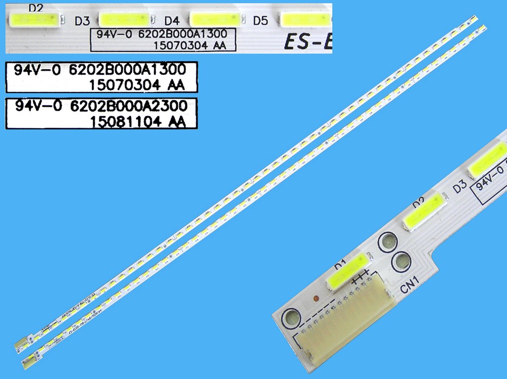 LED podsvit EDGE sada LG 50" / LED Backlight edge 550mm - 48 + 48 LED 6202B000A1300 + 6202B000A2300 náhradní výrobce