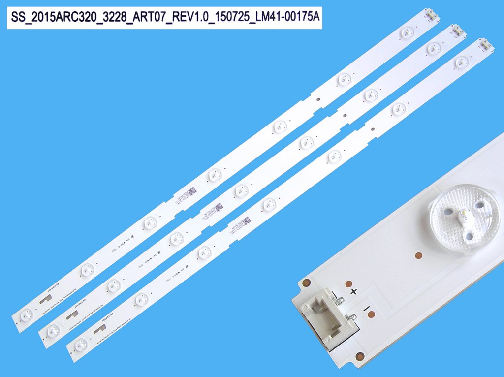 LED podsvit sada Grundig celkem 3 pásky 630mm / DLED BAR SET Grundig SS_2015_ARC320_3228_ART07_REV1.0 / LM41-0017A