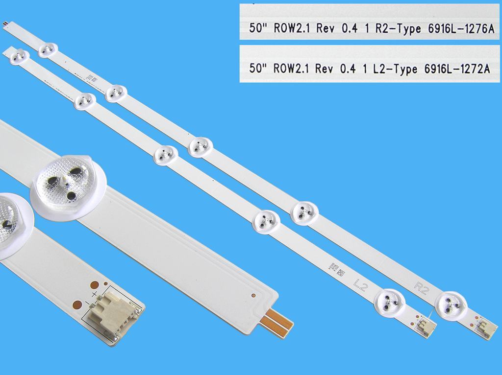 LED podsvit sada LG 6916L-1272A + 6916L-1276A L2+R2 / LED Backlight 995mm - 10DLED