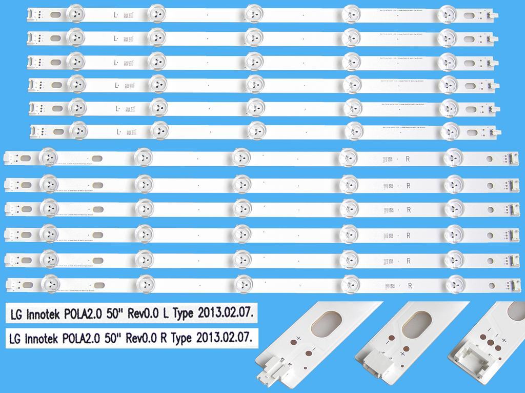 LED podsvit sada LG AGF78182801 celkem 12 pásků 1005mm / Innotek POLA2.0 50" / AGF78182801