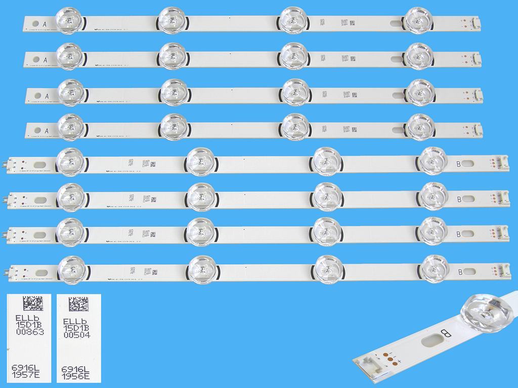 LED podsvit sada LG AGF78402101 originál, celkem 8 pásků / DLED TOTAL ARRAY AGF78402101 6916L-1956A + 6916L-1957A