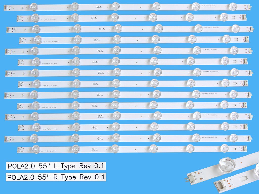 LED podsvit sada LG AGF78424801AL celkem 14 pásků 1142mm / DLED TOTAL ARRAY Innotek POLA2.0 55" náhrada AGF78424801AL