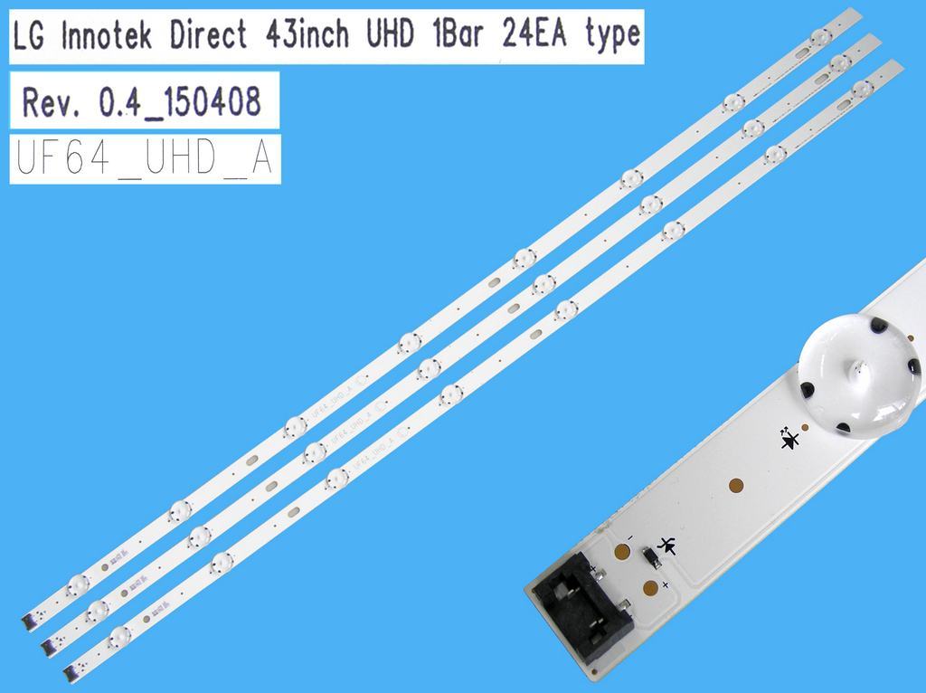 LED podsvit sada LG AGF79044301AL celkem 3 pásky 850mm / DLED TOTAL ARRAY AGF79044301AL / AGF79044601AL / UF64UHD-A