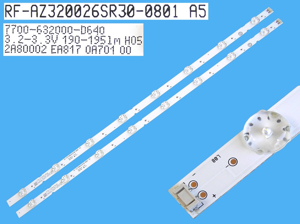 LED podsvit sada LG AGM76911801 celkem 2 pásky 625mm / DLED TOTAL ARRAY AGF 32LM / RF-AZ320026SR30-0801A5