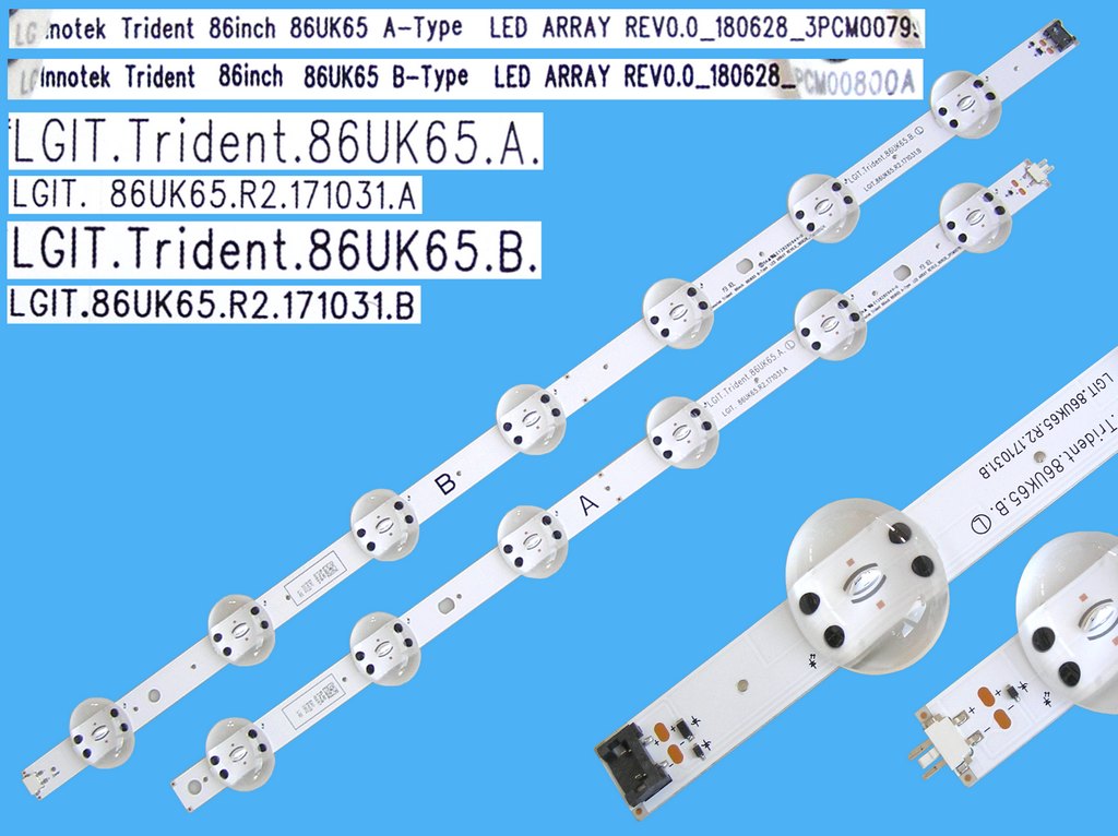 LED podsvit sada LG Trident 86UK65A + 86UK65B / LED Backlight 962mm - 13 D-LED 3PCM00799 + 3PCM00800A