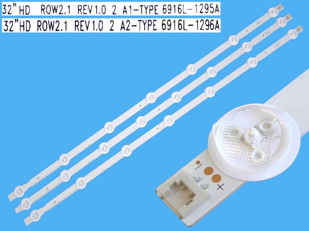 LED podsvit sada LG náhrada AGF78399201AL celkem 3 pásky 630mm / DLED TOTAL ARRAY AGF78399201AL, AGF78399601AL / 6916L-1105A + 6916L-1106A / 6919L-1295A + 6916L-1296A