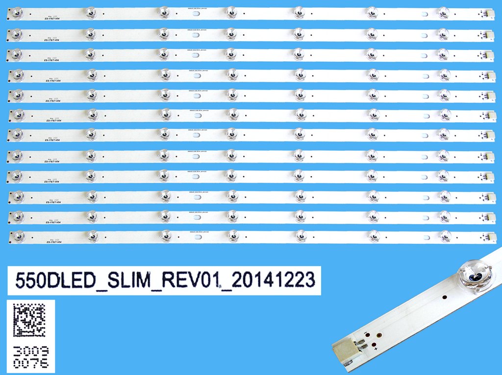 LED podsvit sada Panasonic 570mm 12 pásků / DLED TOTAL ARRAY 550DLED_SLIM REV01_20141223 / 30090076