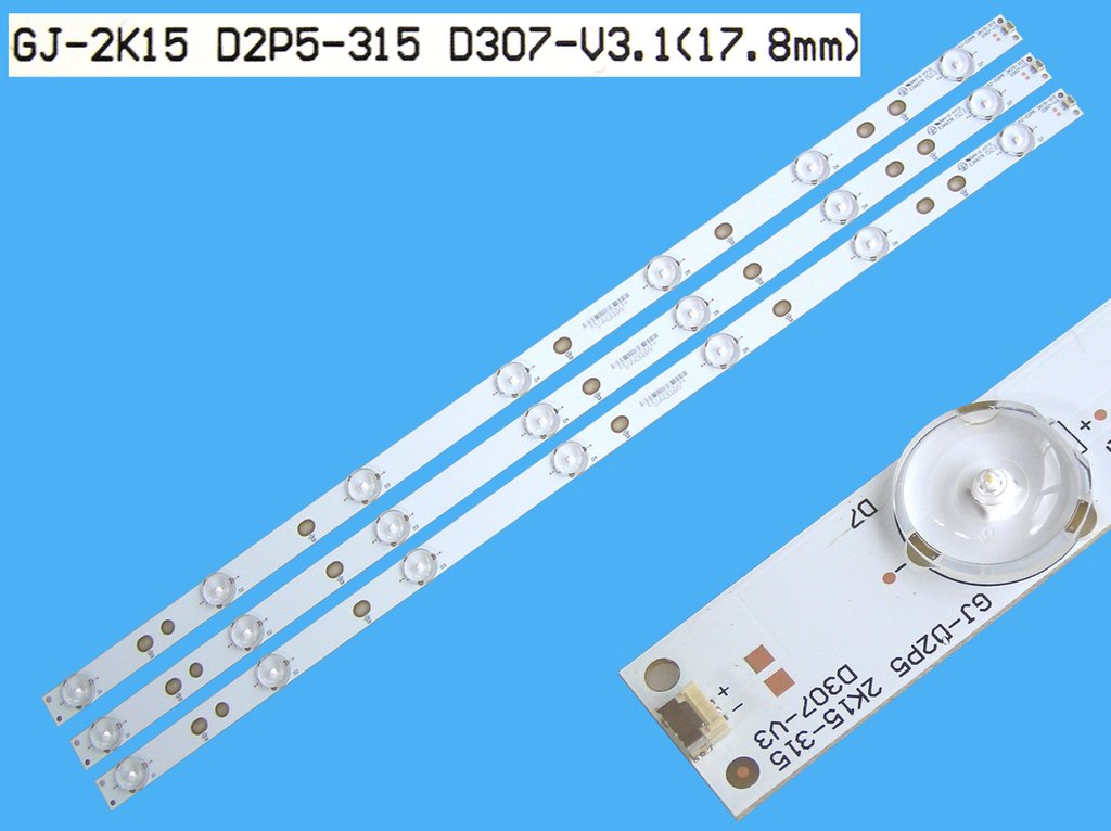 LED podsvit sada Philips GJ-2K15-D2P5-315-D307-V3 náhrada celkem 3 pásky 615mm / DLED ARRAY GJ-2K15-D2P5-315-D307-V3