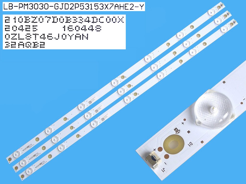 LED podsvit sada Philips celkem 3 pásky 620mm / DLED TOTAL ARRAY  LB-PM3030-GJD2P53153X7AHE2-Y / 210BZ07D0B334DC00X