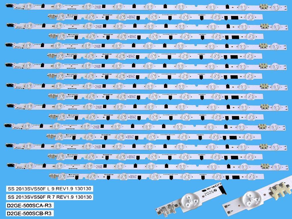 LED podsvit sada Samsung 50" celkem 18 pásků / DLED TOTAL ARRAY BN96-27901A + BN96-27900A / D2GE-500SCA-R3 + D2GE-500SCB-R3
