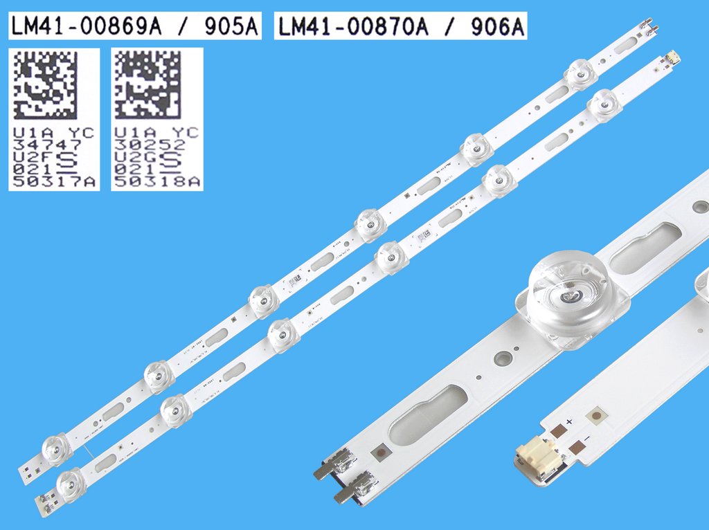 LED podsvit sada Samsung BN96-50317A + BN96-50318A / LED Backlight 962mm - 12 D-LED LM41-00869 + LM41-00870
