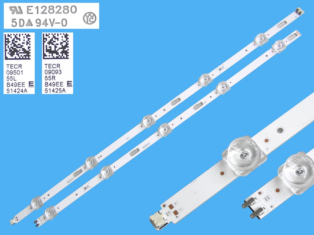 LED podsvit sada Samsung BN96-50324A + BN96-50325A / LED Backlight 1080mm - 10 D-LED 55L R00 + 55L R00 / E128280