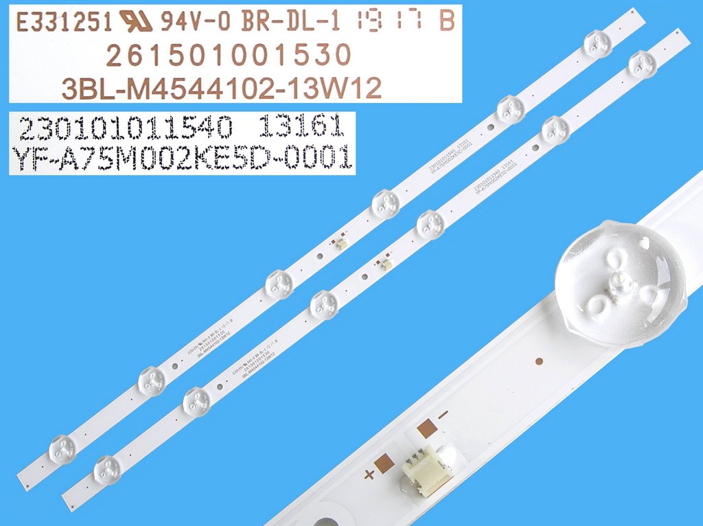 LED podsvit sada TV24" celkem 2 pásky 454mm, 6LED / LED Backlight 454mm - 6 DLED, 3BL-M4544102-13W12, 261501001530