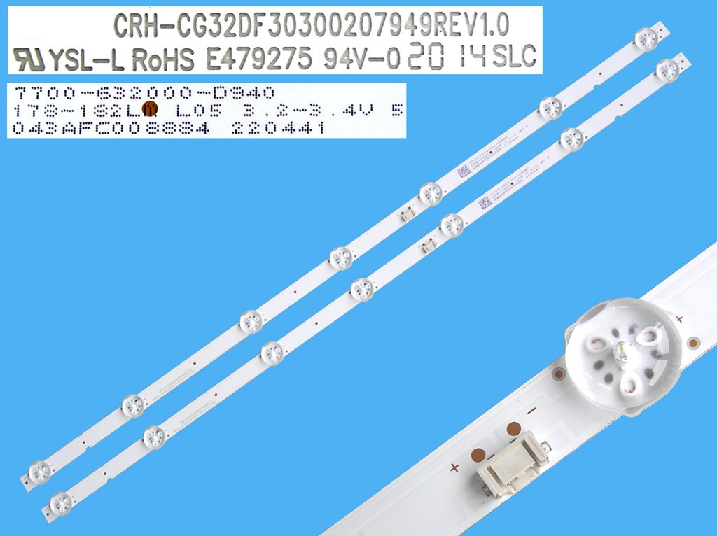 LED podsvit sada TV32" - D celkem 2 pásky 545mm / DLED TOTAL ARRAY CRH-GC32DF30300207949REV1.0