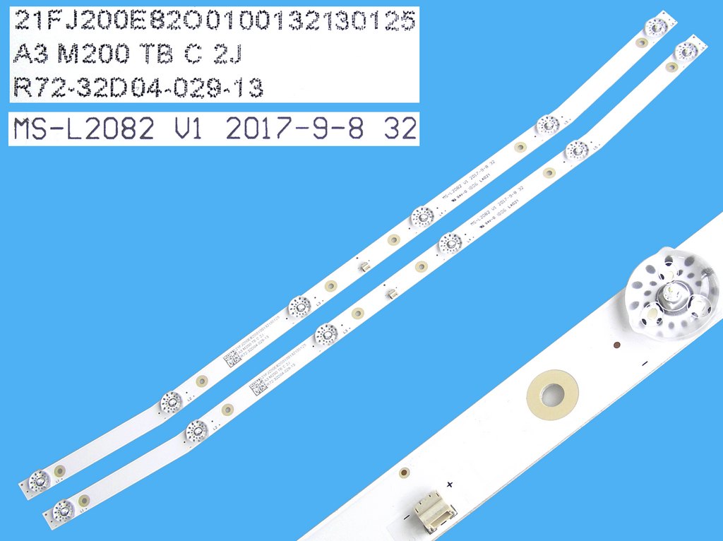 LED podsvit sada TV32" - E celkem 2 pásky 578mm / DLED TOTAL ARRAY MS-L2082 V1 LA021 / R72-32D04-029-13