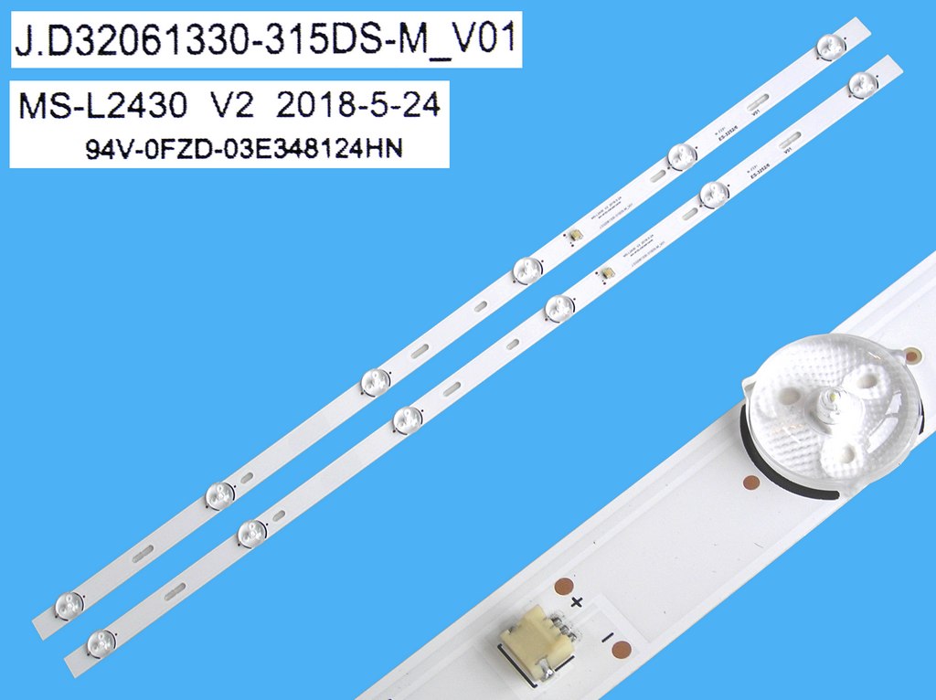 LED podsvit sada TV32" - R celkem 2 pásky 577mm / DLED TOTAL ARRAY JL.D32061330-315DS-M_V01 / MS-L2430 V2