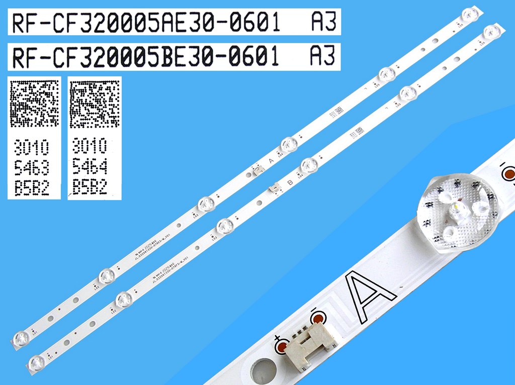 LED podsvit sada Vestel 32 CF32005 celkem 2 pásky 550mm / DLED TOTAL ARRAY RF-CF32005AE30-0601A3 + RF-CF32005BE30-0601A3 / 30105463 + 30105464 / 30105676 + 30105677