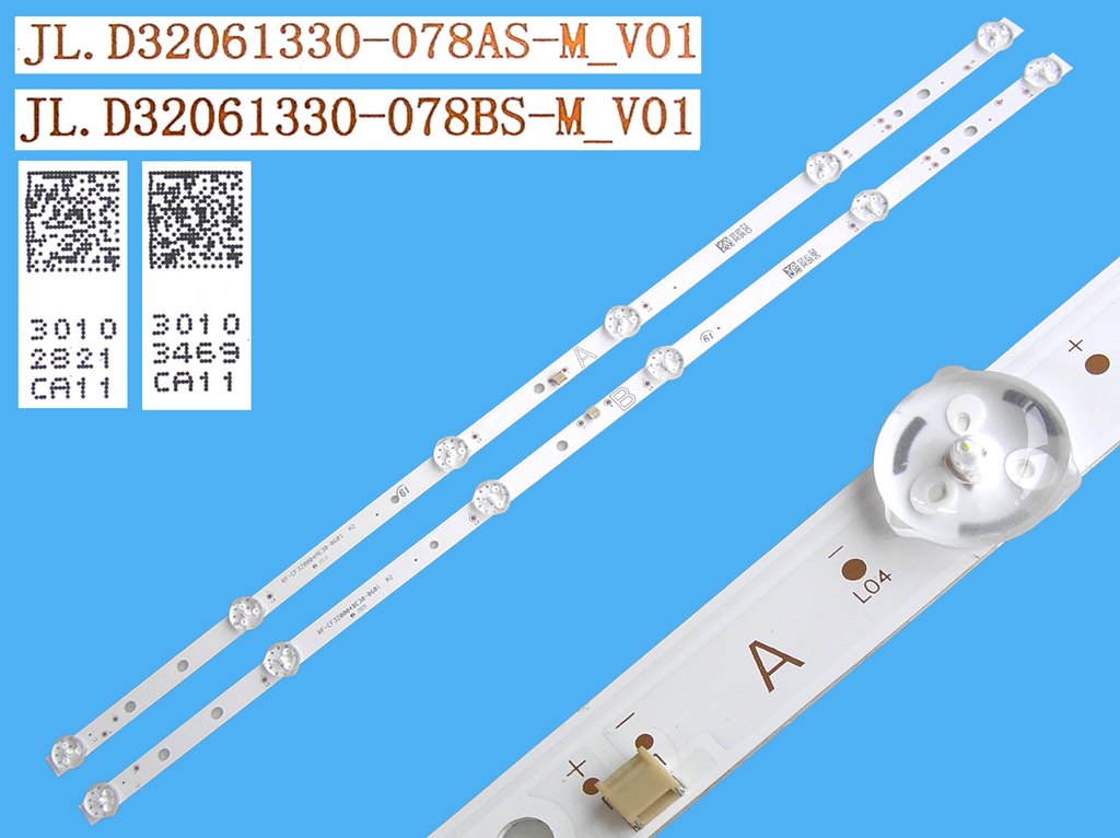 LED podsvit sada Vestel 32 D32061330 celkem 2 pásky 550mm / DLED TOTAL ARRAY JL.D32061330-078AS-M + JL.D32061330-078BS / 30102821 + 30103469
