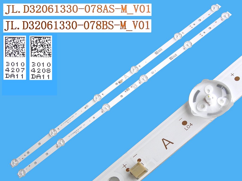 LED podsvit sada Vestel 32 D32061330 celkem 2 pásky 550mm / DLED TOTAL ARRAY JL.D32061330-078AS-M + JL.D32061330-078BS / 30104207 + 30104208