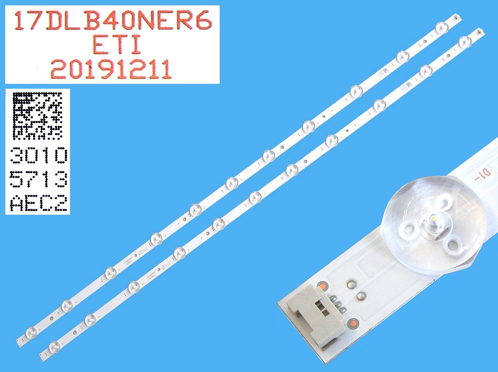 LED podsvit sada Vestel 40UHD celkem 2 pásky 745mm / D-LED BAR  17DLB40NER6 / 30105713