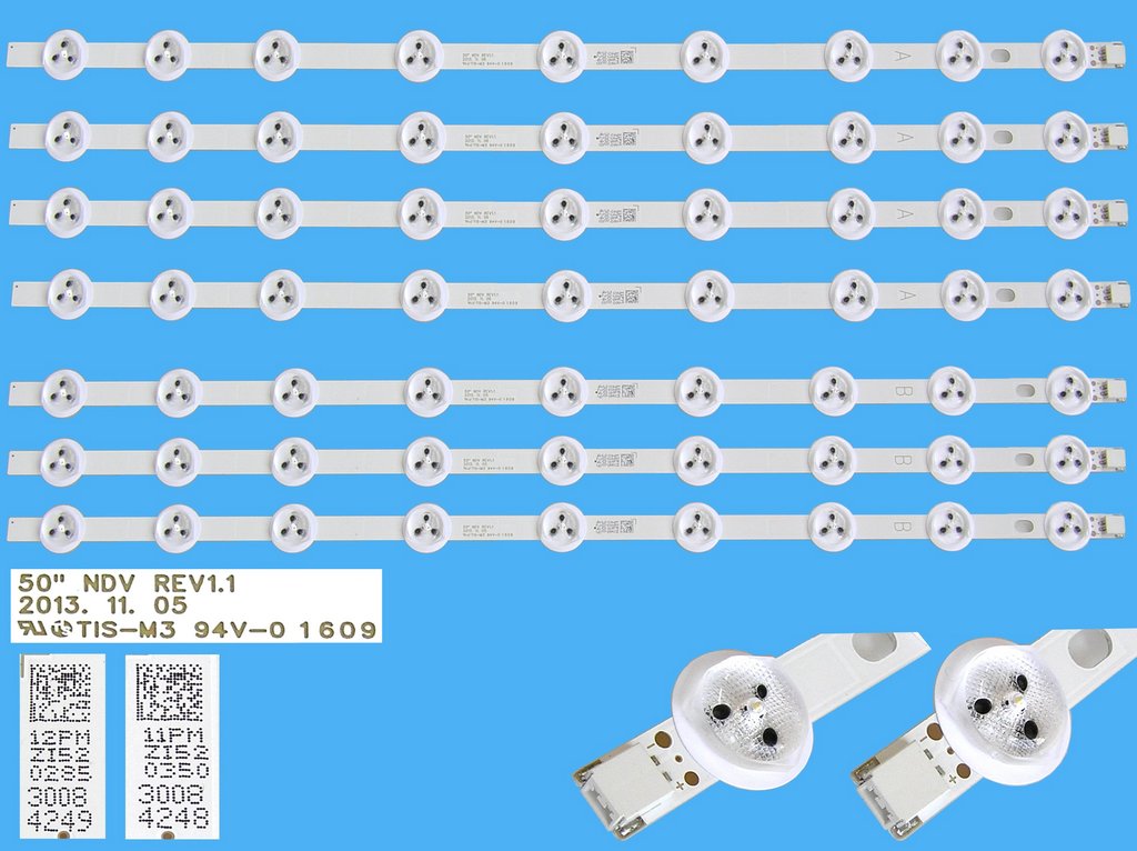 LED podsvit sada vestel 23283027 AL celkem 7 pásků 464mm / D-LED 4ks type-A 30084248 + 3ks type-B 30084249 / 30081986 + 30081987