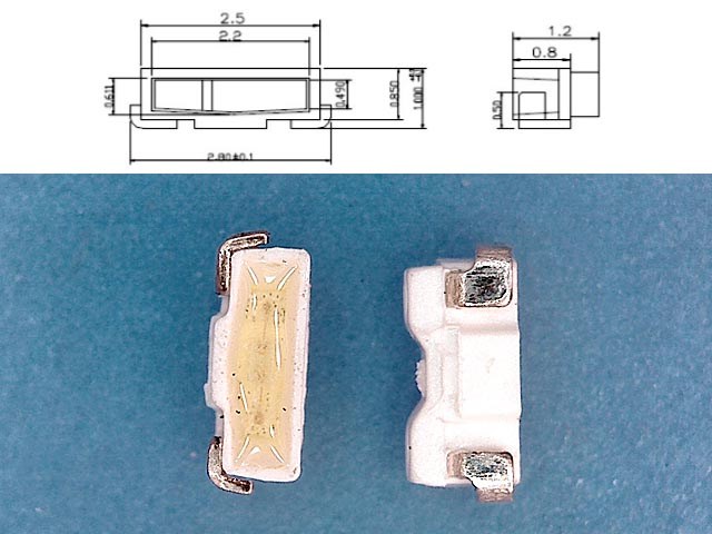 LED podsvit samostatná dioda 2810 3V 215 MSL-510SW