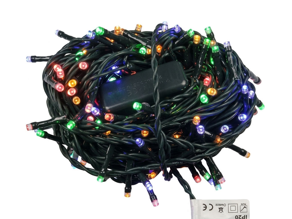 LED vánoční řetěz EMOS-ZYK0109 200 LED 10m, barevný