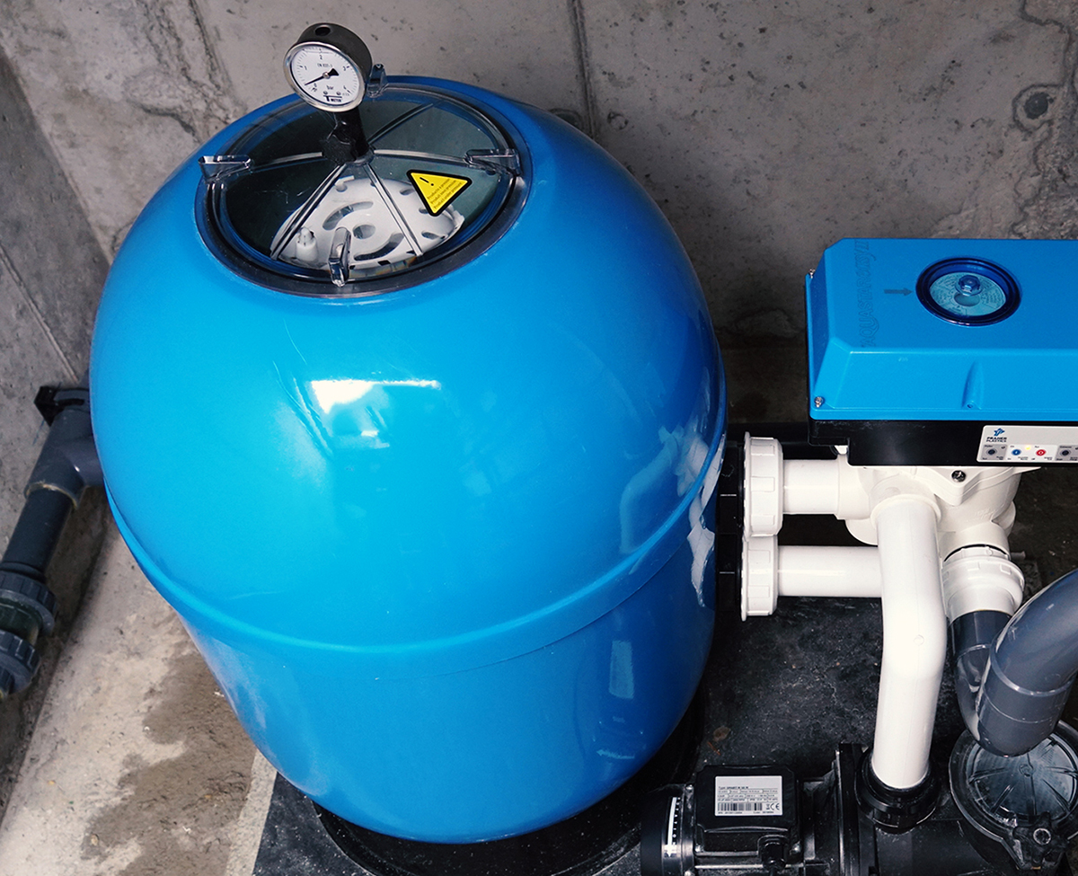 Laminátový filtr Vienna II 620 s šesti-cestným ventilem (ruční), vč. propojení